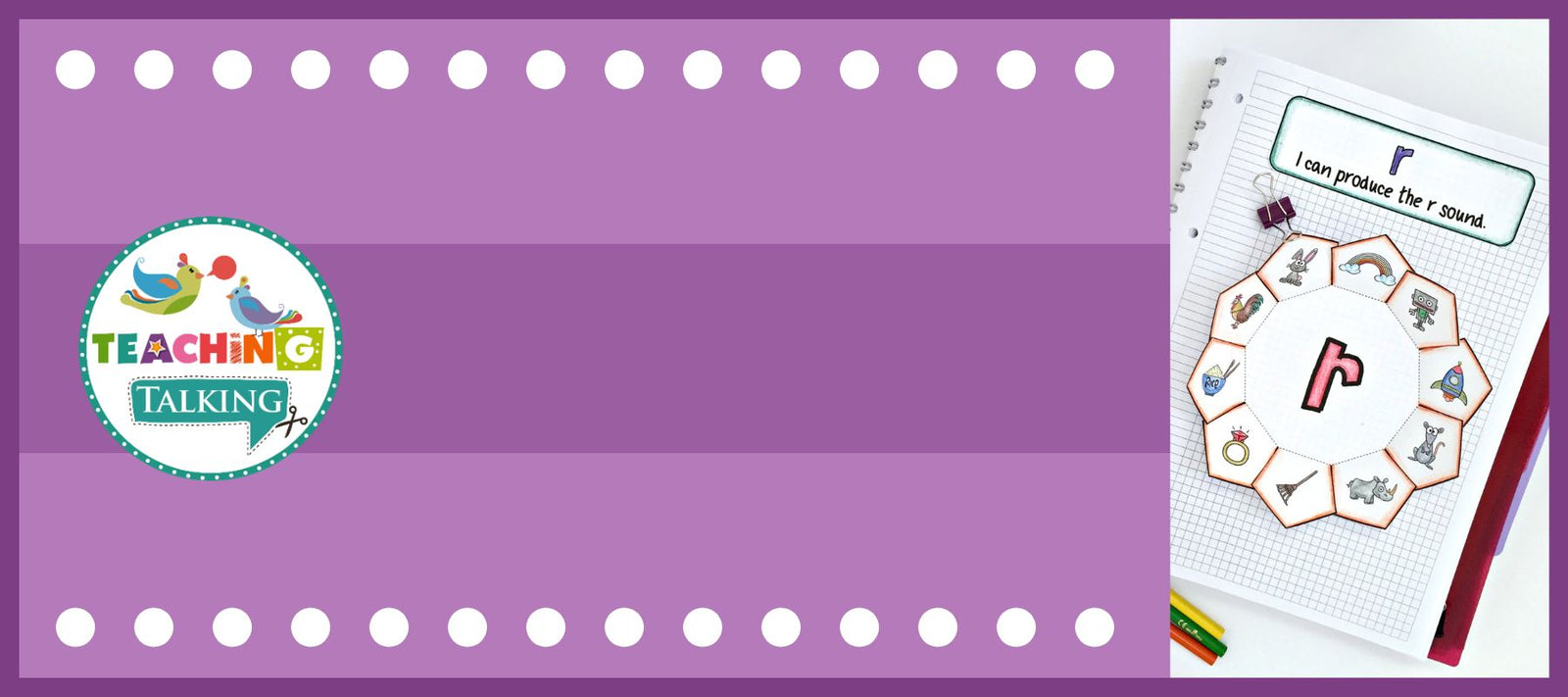 FREE Articulation Activity for R - Notebook Template