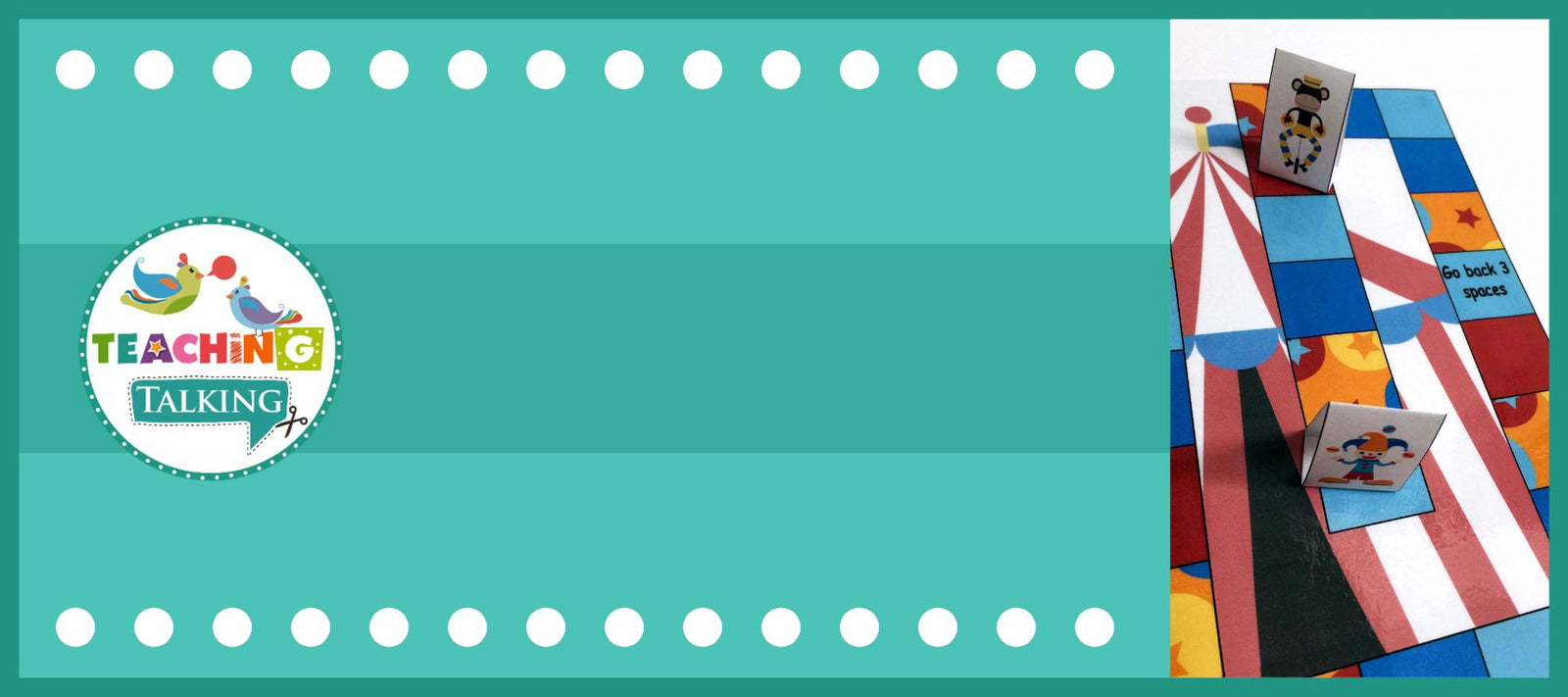 Open Ended Game Board with a Circus Theme