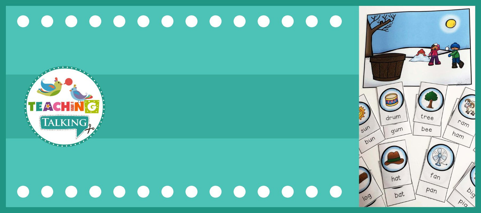 Winter Rhyme Game - Matching Pairs Freebie!