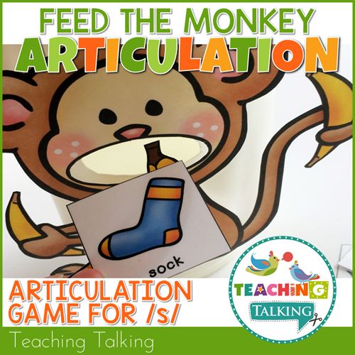 Speech Therapy S Articulation Activities - Feed the Monkey Game