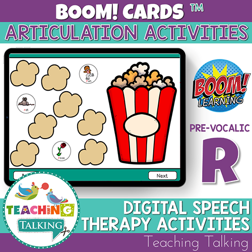 Teaching Talking BOOM Cards BOOM Cards - Articulation Activities for Pre Vocalic /R/
