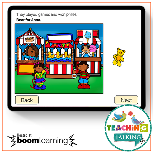 Teaching Talking BOOM Cards BOOM Cards - Carnival Theme Apraxia Activities