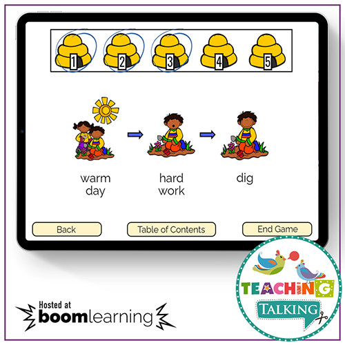 Teaching Talking BOOM Cards BOOM Cards - Garden Theme Apraxia Activities