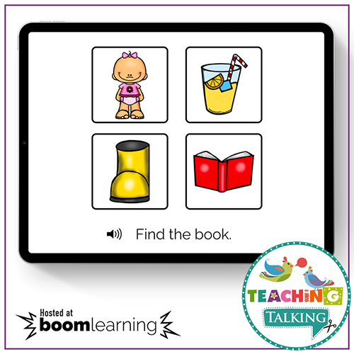 Teaching Talking BOOM Cards BOOM Cards - Understanding Early Nouns