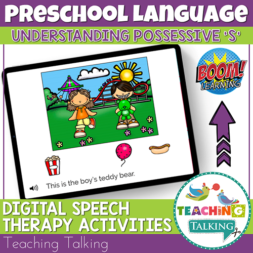 Teaching Talking BOOM Cards BOOM Cards - Understanding Possessive 's'