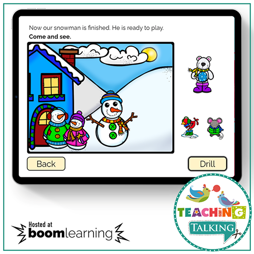 Teaching Talking BOOM Cards BOOM Cards - Winter Theme Apraxia Activities