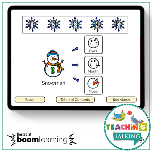 Teaching Talking BOOM Cards BOOM Cards - Winter Theme Apraxia Activities