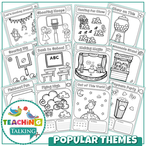 Teaching Talking Printable Articulation Notebooks for K-G-F-V