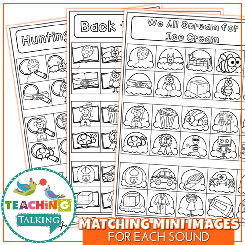 Teaching Talking Printable Articulation Notebooks for P-B-T-D-M-N-H-W
