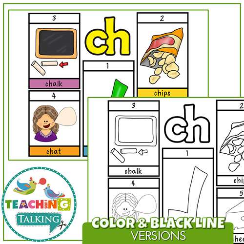 Teaching Talking Printable Articulation "Take Home" Flip Books - SH, CH, TH, & J