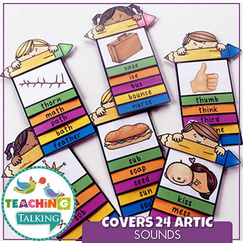 Teaching Talking Printable Articulation "Take Home" Flip Books Value Bundle