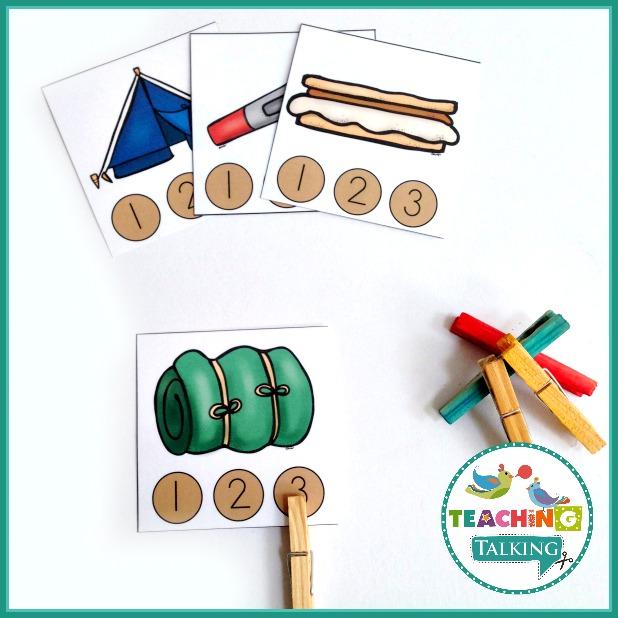 Teaching Talking Printable Camping Vocabulary Activities