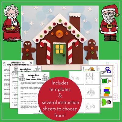 Teaching Talking Printable Christmas Speech Therapy Activities Value Bundle