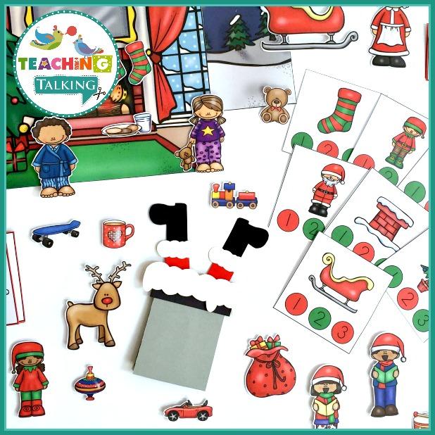 Teaching Talking Printable Christmas Speech Therapy Activities Value Bundle