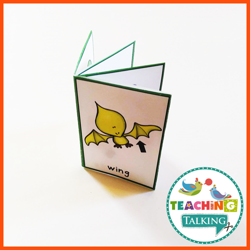 Teaching Talking Printable Dinosaur Vocabulary Activities
