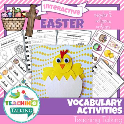 Teaching Talking Printable Easter Speech Therapy Activities Value Bundle