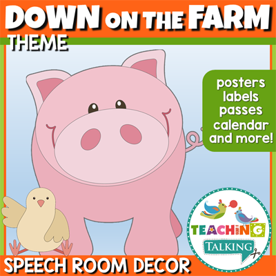 Teaching Talking Printable Farm Speech Therapy Activities Value Bundle