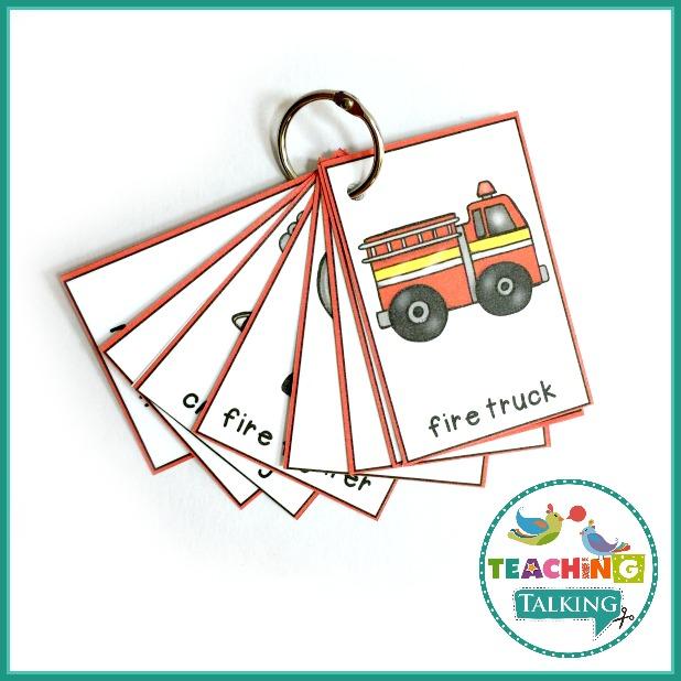Teaching Talking Printable Fire Safety Vocabulary Activities
