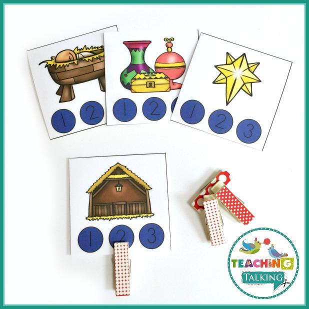 Teaching Talking Printable Nativity Vocabulary Activities