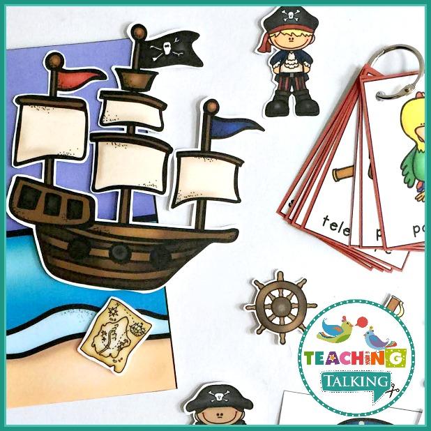 Teaching Talking Printable Pirate Vocabulary Activities