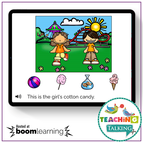 Teaching Talking Printable Possessive S Speech Therapy Activities for Preschool