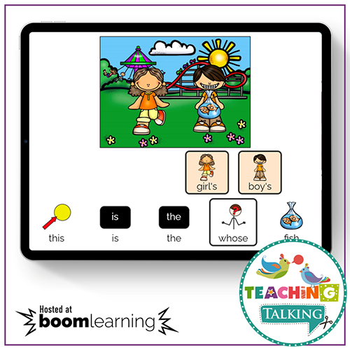 Teaching Talking Printable Possessive S Speech Therapy Activities for Preschool