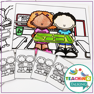 Teaching Talking Printable Pronouns Speech Therapy Activities for Preschool