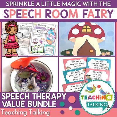 Teaching Talking Printable Speech Room Fairy Speech Therapy Activities Value Bundle