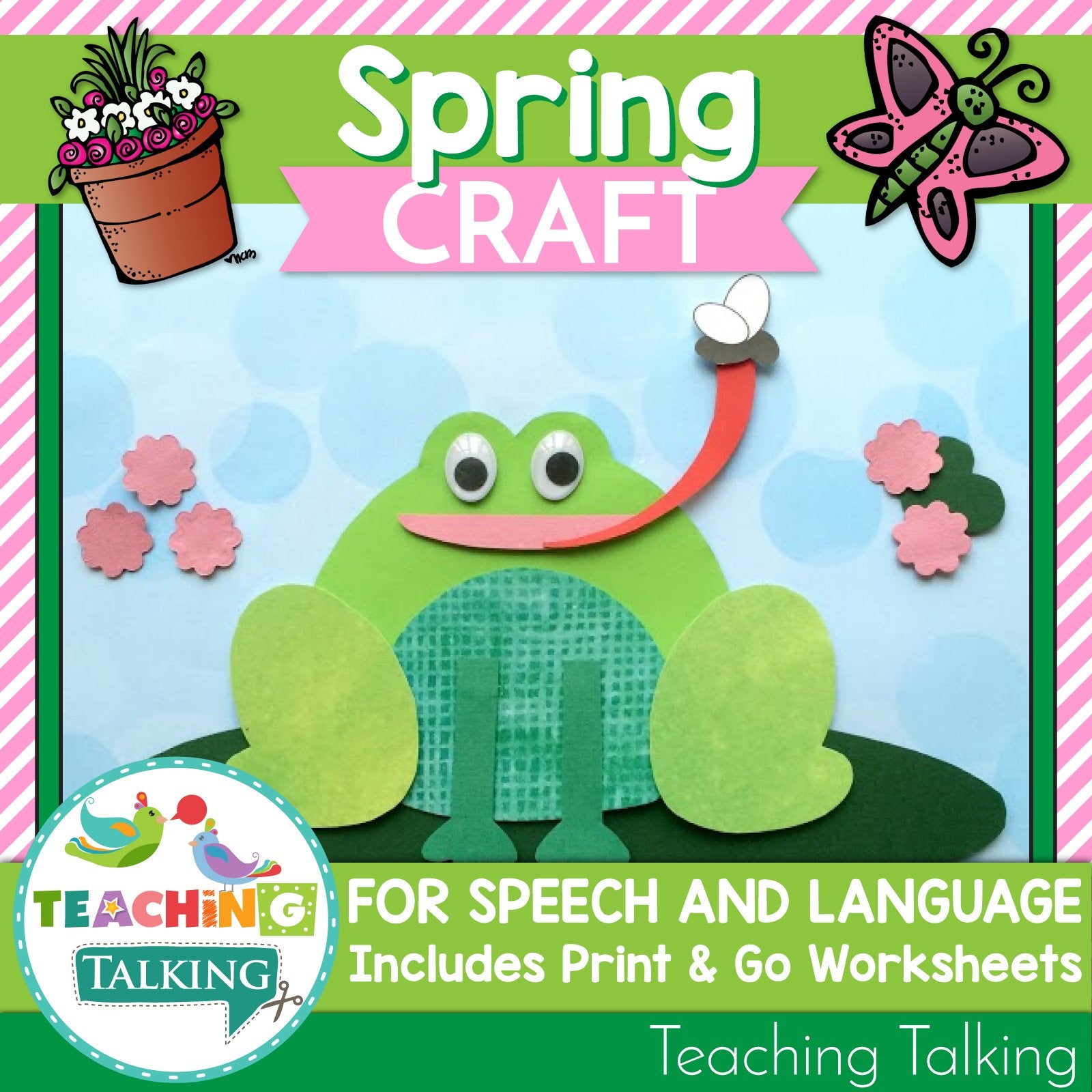 Teaching Talking Printable Spring Speech Therapy Activities Value Bundle