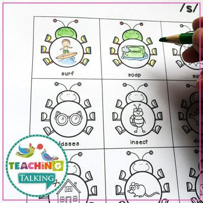 Teaching Talking Printable Spring Speech Therapy Activities Value Bundle