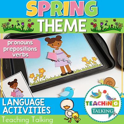 Teaching Talking Printable Spring Speech Therapy Activities Value Bundle