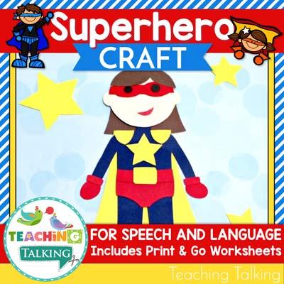 Teaching Talking Printable Superhero Speech Therapy Activities Value Bundle