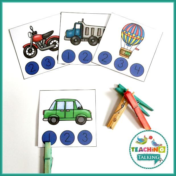 Teaching Talking Printable Transportation Vocabulary Activities