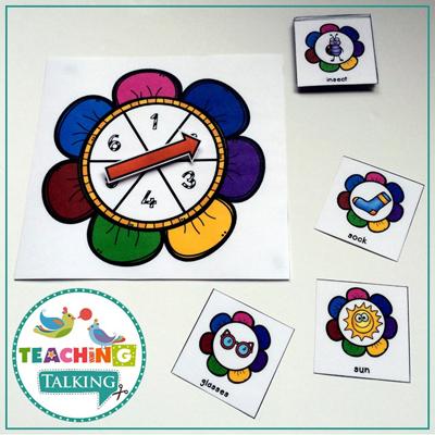Teaching Talking Printable Value Bundle Print and Go Articulation Activities for Seasons
