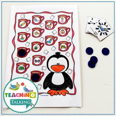 Teaching Talking Printable Value Bundle Print and Go Articulation Activities for Seasons