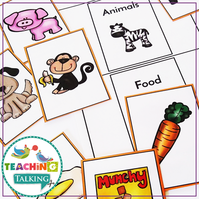 Teaching Talking Printable Vocabulary Speech Therapy Activities for Preschool