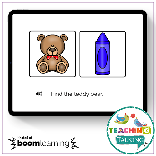 Teaching Talking Printable Vocabulary Speech Therapy Activities for Preschool