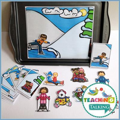 Teaching Talking Winter Preschool Language Activities for Speech Therapy