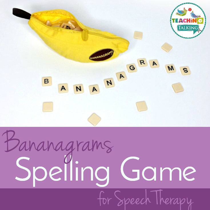 Bananagrams Game for Speech and Language Therapy - Teaching Talking