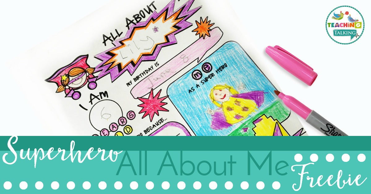 Free All About Me Activity for Speech Therapy