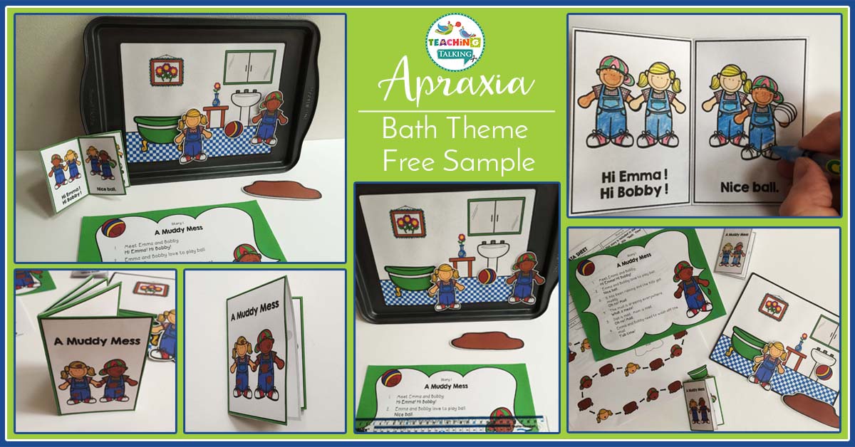 Free Sample of Apraxia of Speech Activities and BOOM! Cards