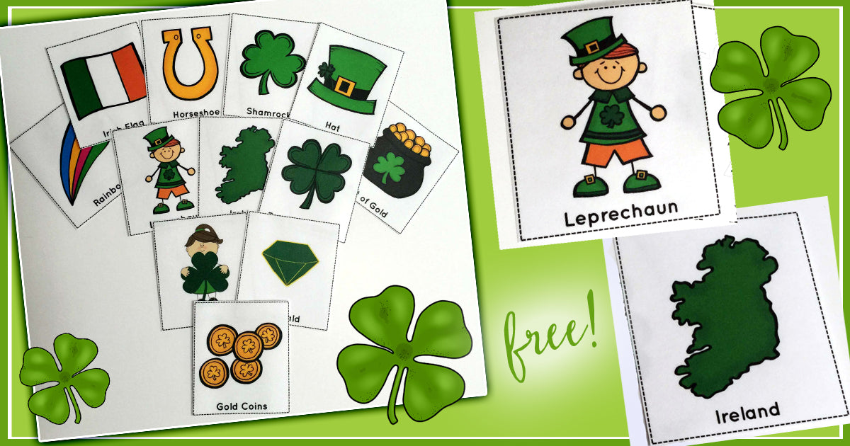 St. Patrick's Day Vocabulary Cards Freebie