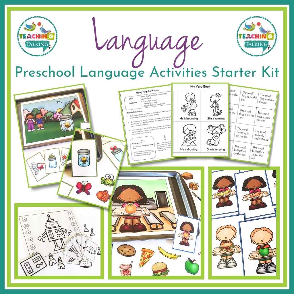 Preschool Language Activities for Speech Therapy Tagged
