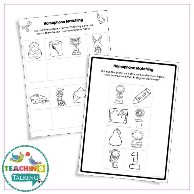 Worksheets, Game and Cards for Homophones