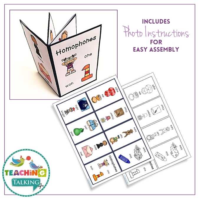 Worksheets, Game and Cards for Homophones