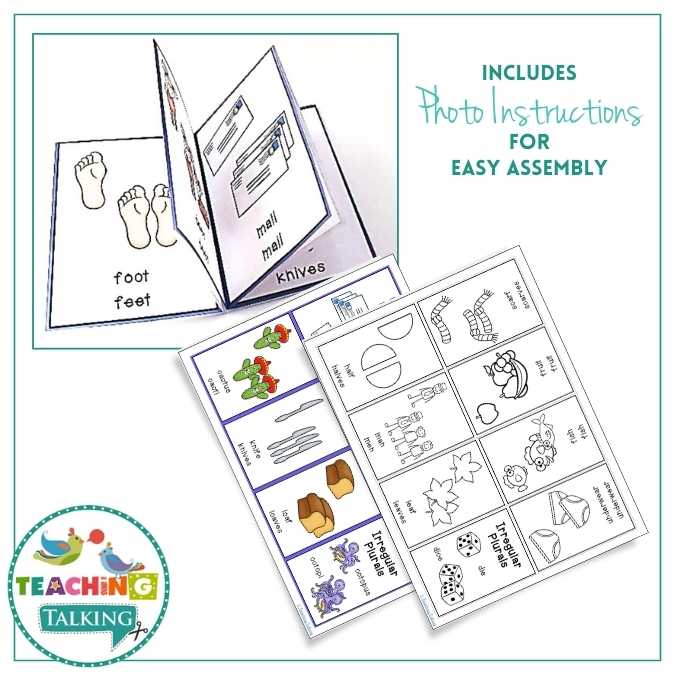 Worksheets, Game and Cards for Irregular Plurals