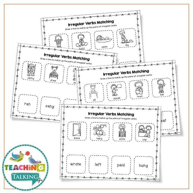 Worksheets, Game and Cards for Irregular Verbs