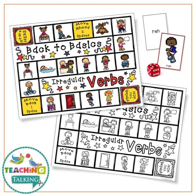 Worksheets, Game and Cards for Irregular Verbs