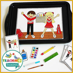 Teaching Talking Back to School Preschool Language Activities for Speech Therapy