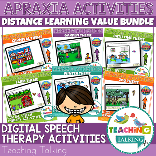 Teaching Talking BOOM Cards BOOM Cards - Apraxia Activities Value Bundle